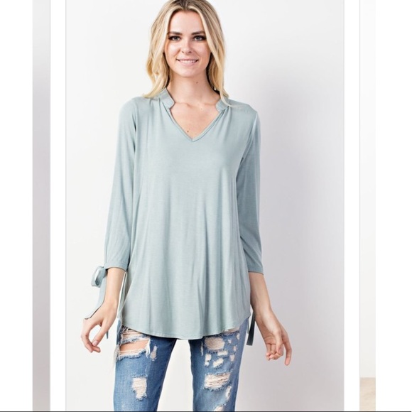 Desired Collection Tops - WoodSage Bamboo 3/4 sleeveTop